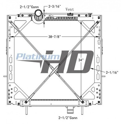 For PETERBILT 587 RADIATOR ,  CO