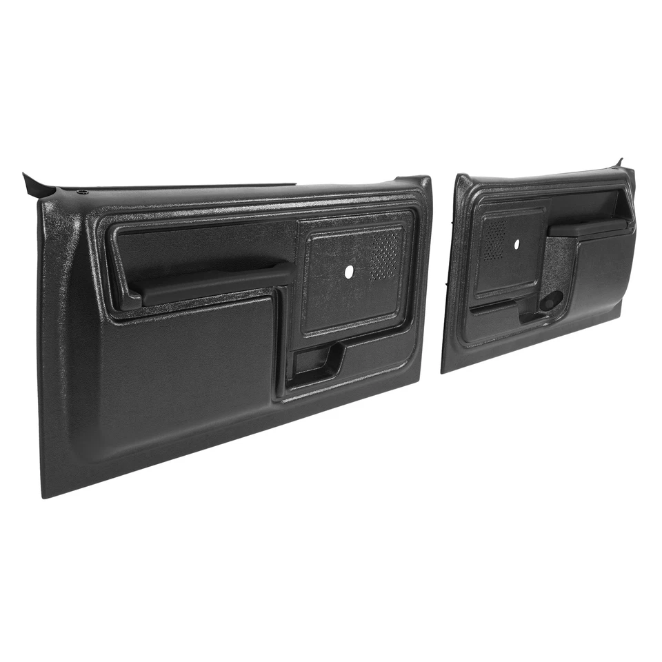 Pair Black Door Panels Replacement For 1980-1986 Ford F150 F250 F350 Bronco New Foto 2 de 4