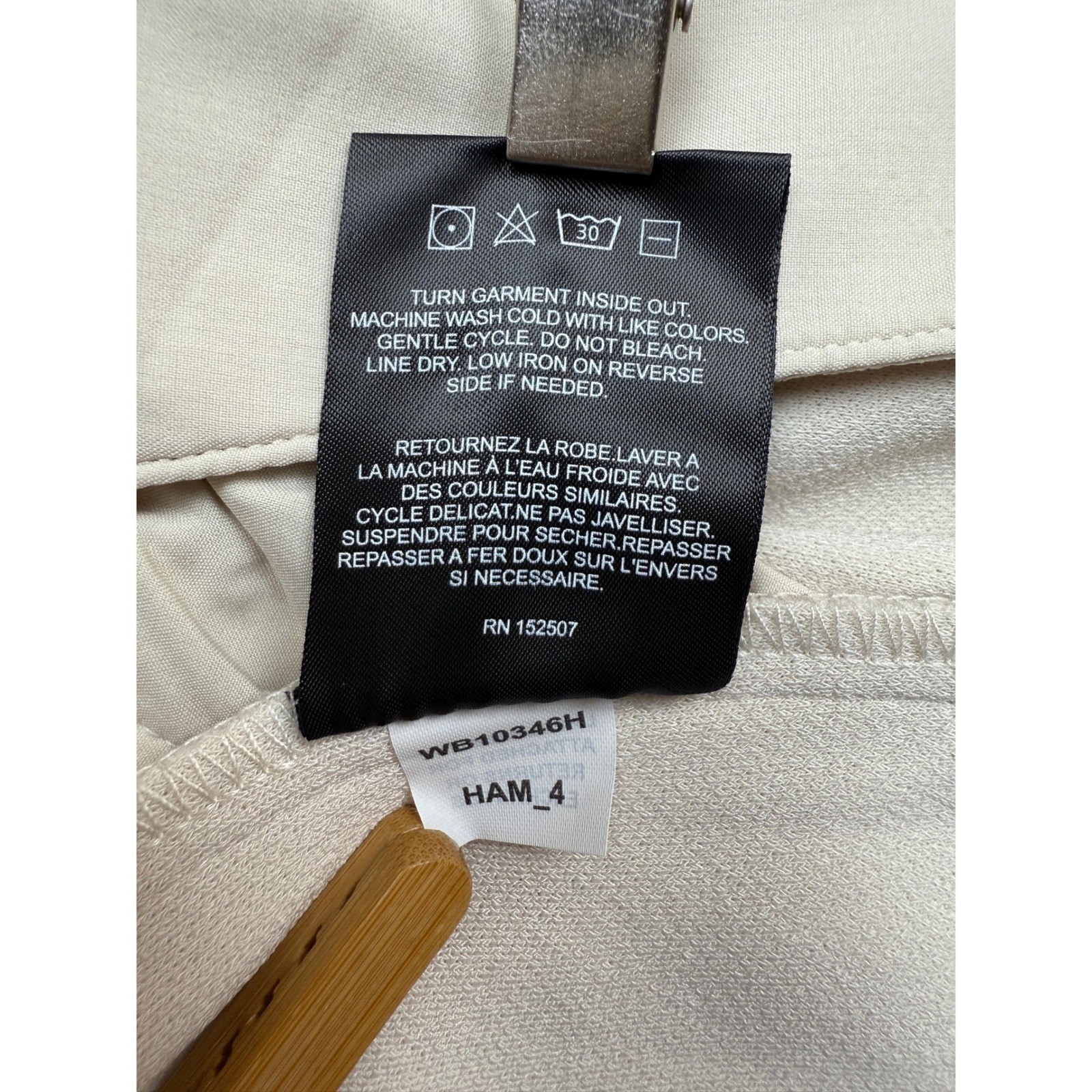 NWT CUTS Essential Pant Womens 8 Beige Bisque Pleated Wide Leg Trousers Stretch thumbnail 18