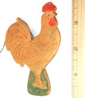 Antique Victorian Dresden Paper Rooster Chicken Christmas Ornament Germany 1900s — photo 3