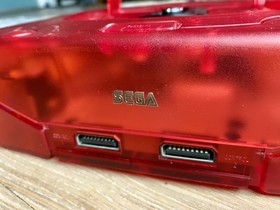 SEGA SATURN HST-3220 JAPANESE RED CONSOLE W SAROO LOADED 256 GB OEM CONTROLLERS