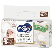 Unicharm Natural Moony Organic Cotton Diapers 30 Pieces Multicolor