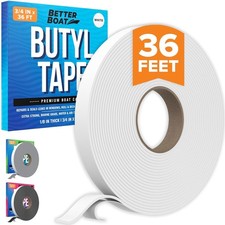 Butyl Tape RV and Marine Boat Windows and Sealing White Double Sided Putty Tape