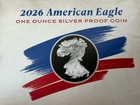 1776 - 2026 W Proof American Silver Eagle 1 oz OGP - 250th Anniversary
