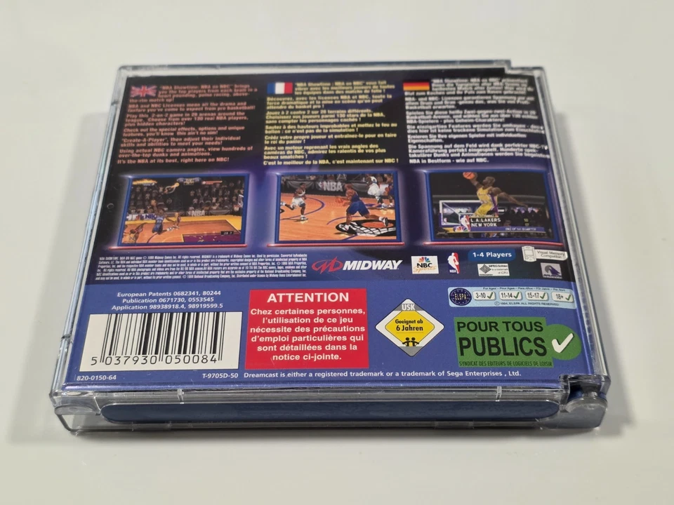 NBA Showtime: NBA on NBC – SEGA Dreamcast – PAL – Boxed with Manual - Image 2 of 4