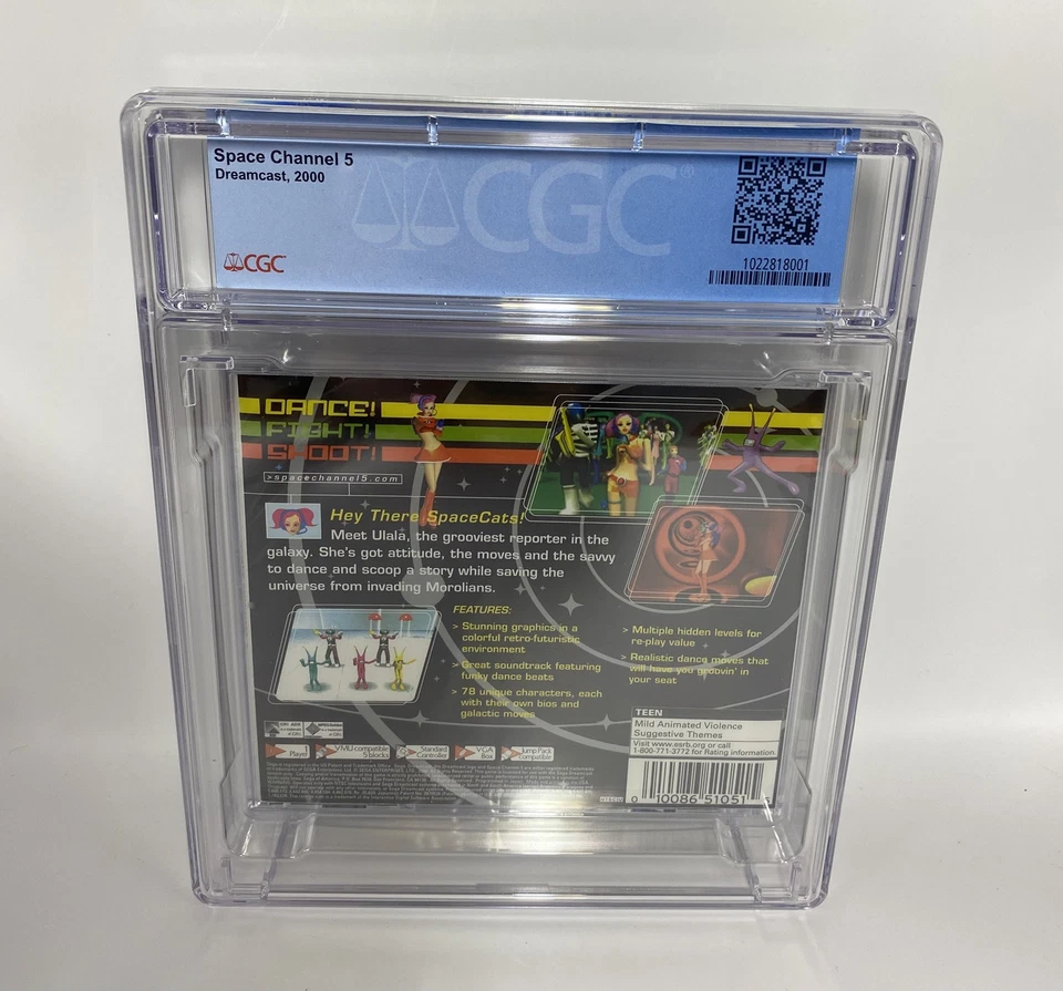 Space Channel 5 (Sega Dreamcast, 2000) CGC 9.9 A++ SEALED - Image 2 of 2