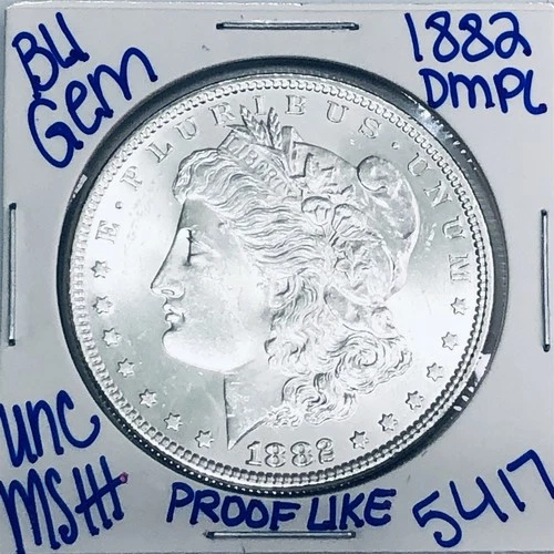1882 BU UNCIRCULATED MORGAN SILVER DOLLAR AUTHENITC U.S. MINT FREE SHIPPING 5417