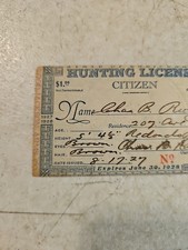 Détenteur De Licence Vintage - California Fish And Game - État De Californie