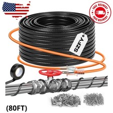 80FT Heat Tape for Water Pipes, -40 F Deicing Cable,Pipe Heat Cables for Roof...