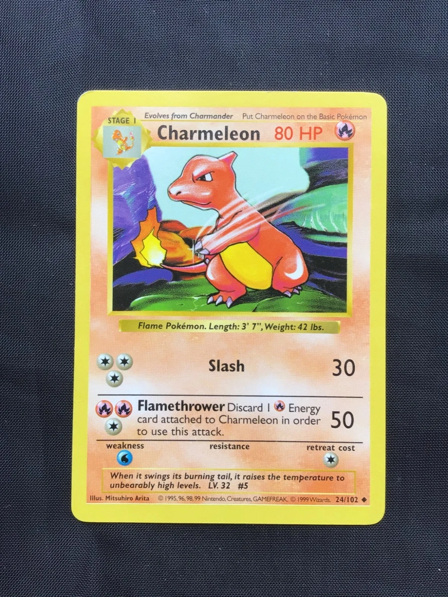 Charmeleon Pokémon TCG Shadowless Individual Collectible Card Game