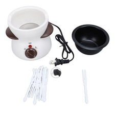 ̆ Set Mini Pentola Elettrica per Fonduta con 10 Forchette da Immersione Cioccolato Fonduta Pentola