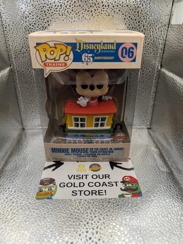 Funko Pop Trains #06 Minnie Mouse On The Casey Jr. Circus Train Disneyland 65th