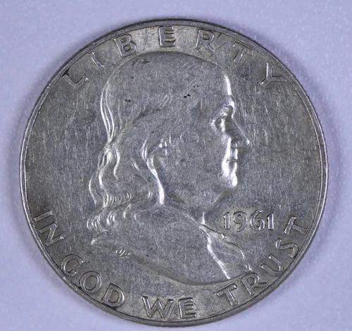 1961-D Franklin Half Dollar SILVER, Extra Fine Condition