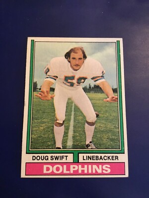 1974 Topps # 251 DOUG SWIFT Rookie Miami Dolphins EXT-MINT Nice Look!
