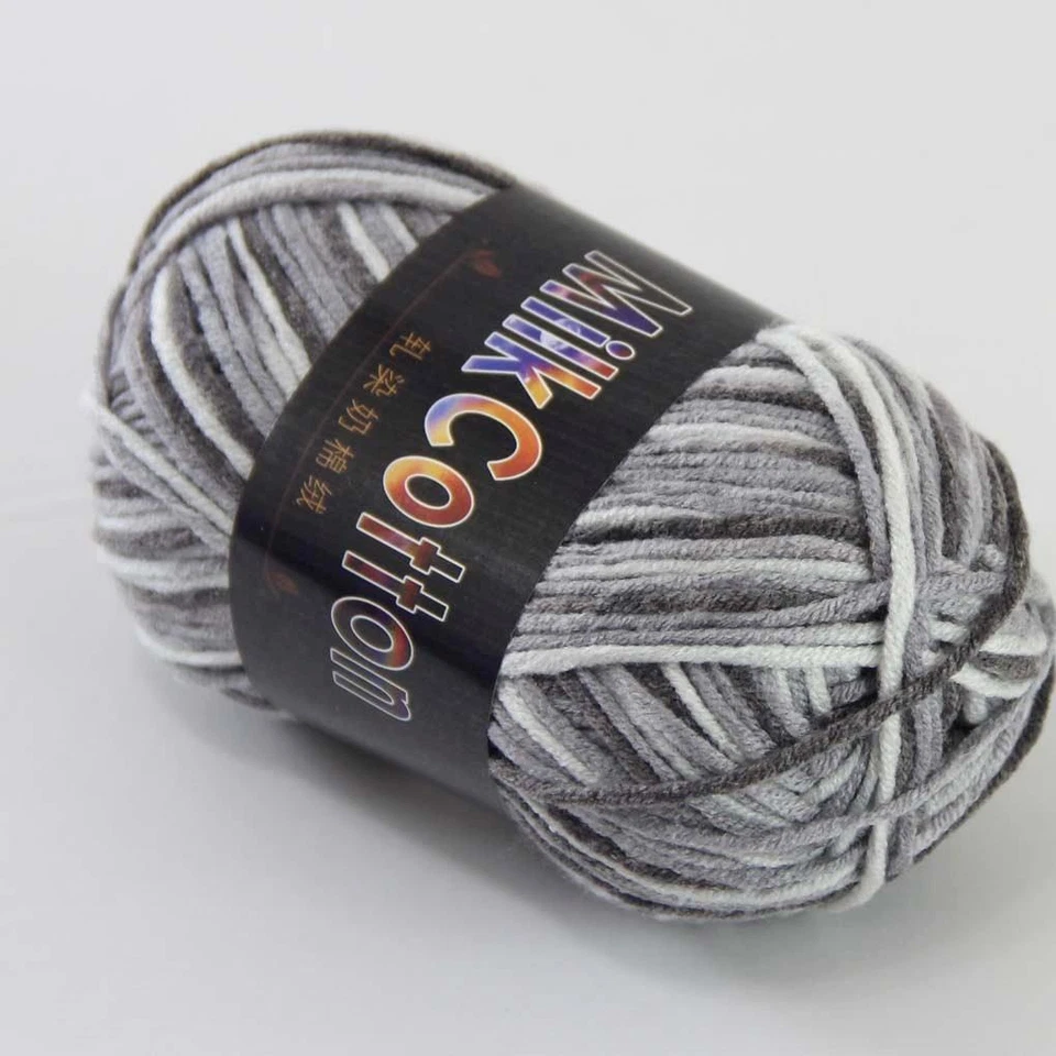 8 Ballsx50gr New Soft Colorful Children Cotton Hand dyed Wool Scarf Yarn Knit 07 - Image 4 of 4