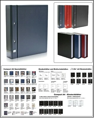 SAFE-480-Ringbinder-Album-A4-Compact-Classic-Universal-Blau-leer-ohne-Hüllen