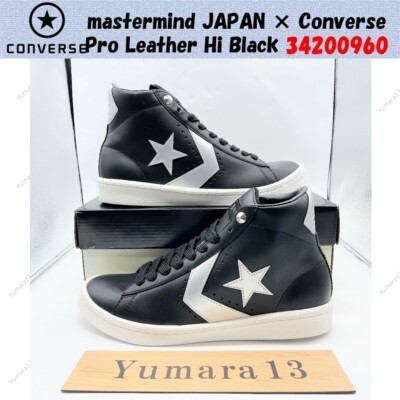 mastermind JAPAN × Converse Pro Leather Hi Black 34200960 Men's Size