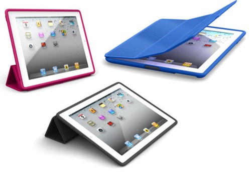 SPECK PixelSkin HD WRAP iPad 2 / 3rd Gen Protective Cover / Viewing Stand BLUE - Picture 1 of 5