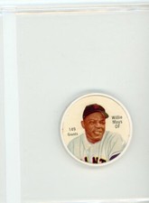 1962 WILLIE MAYS Giants Salada Junkit White Coin #149  See Pic For Condition