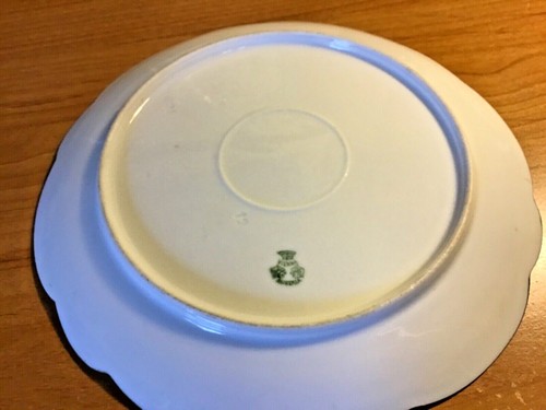 Vintage Austria Porcelain Cabinet Plate Gold Yellow Cream Beautiful - Picture 6 of 7