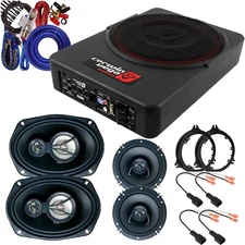 Cerwin Vega 6.5 & 6x9" Speakers & 10" Powered Subwoofer for 2004-15 Nissan Titan