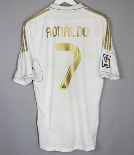 REAL MADRID 2011/2012 HOME FOOTBALL SHIRT JERSEY ADIDAS #7 RONALDO SIZE L - Picture 1 of 8