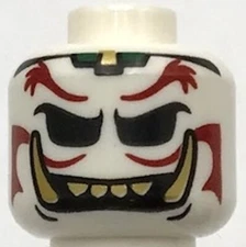 Lego New White Minifigure Head Dual Sided Alien Dark Ghost Monster Halloween