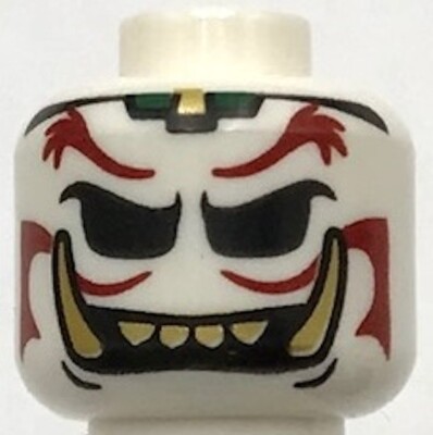Lego New White Minifigure Head Dual Sided Alien Dark Ghost Monster Halloween