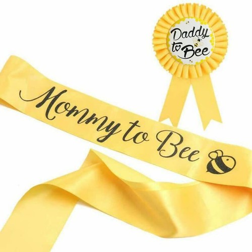 Mommy to Bee Themed Baby Shower Decorations Shoulder Strap Etiquette Strap Pa...