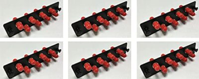 LGX ST Adapter Panel 8 Ports w/8 ST Simplex Multimode Mode Adapters 6 Pack