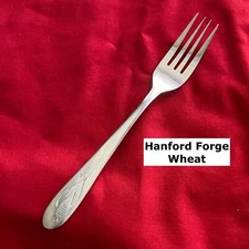  Hanford Forge WHEAT Dinner Fork 7 3/8" Wheat Sprig Stainless Steel Flatware