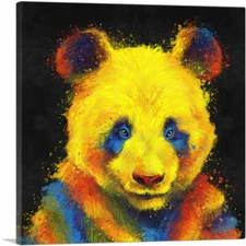 ARTCANVAS Panda Bear Animal Canvas Art Print