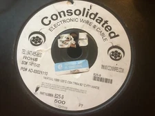 Consolidated Electronic wire & cable 14(41)UL 1569 105oC CSA TR64 FT1 WHITE 500'
