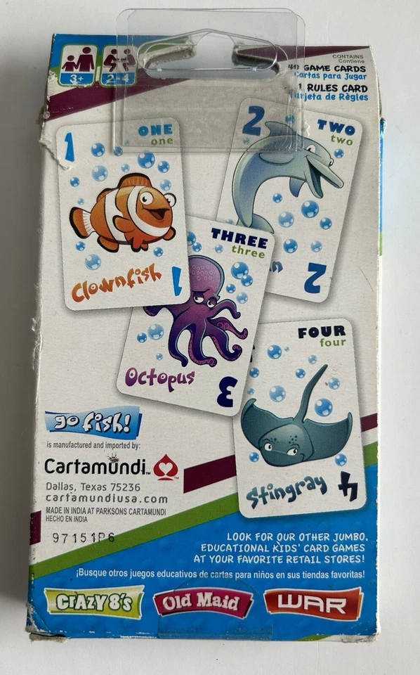 Go Fish & Memory Matching Card Games Educational Kids - Gift Idea - New *Read - Image 2 of 3