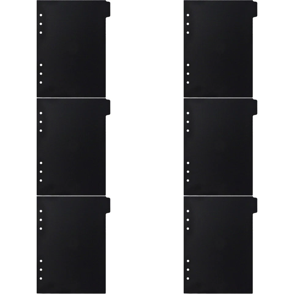 6Pcs A5 Notebook Dividers Tab Dividers Convenient Binder Tabs Book Accessory - Image 2 of 4