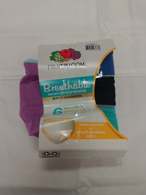 Fruit of the Loom Girls Micro Mesh Briefs 4 pack
