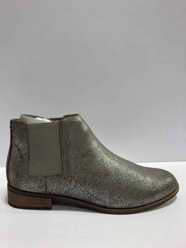 Mila, Pewter Gray Chelsea Boots, Size 