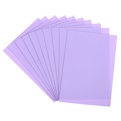 50 Stück Fotokarten Halter, Sammelkarten Schutz Fotohüllen Schild Cover Lila