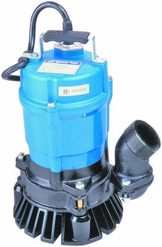 Tsurumi HS2.4S62 SemiVortex Submersible Trash Pump with Agitator, 2