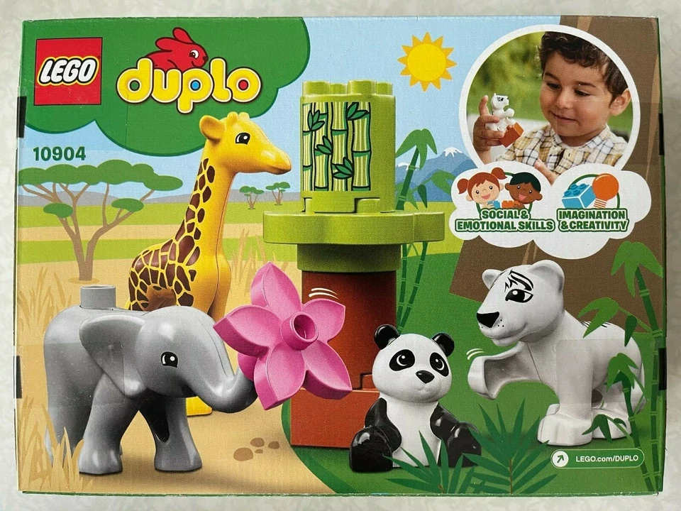 LEGO DUPLO 10904 Baby Animals Age 2+ Tiger Panda Elephant Giraffe - Image 2 of 2