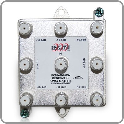 PCT 8 WAY RF SPLITTER  CATV SIGNAL SATALLITE DISTRIBUTION  PCTNGNII8SV