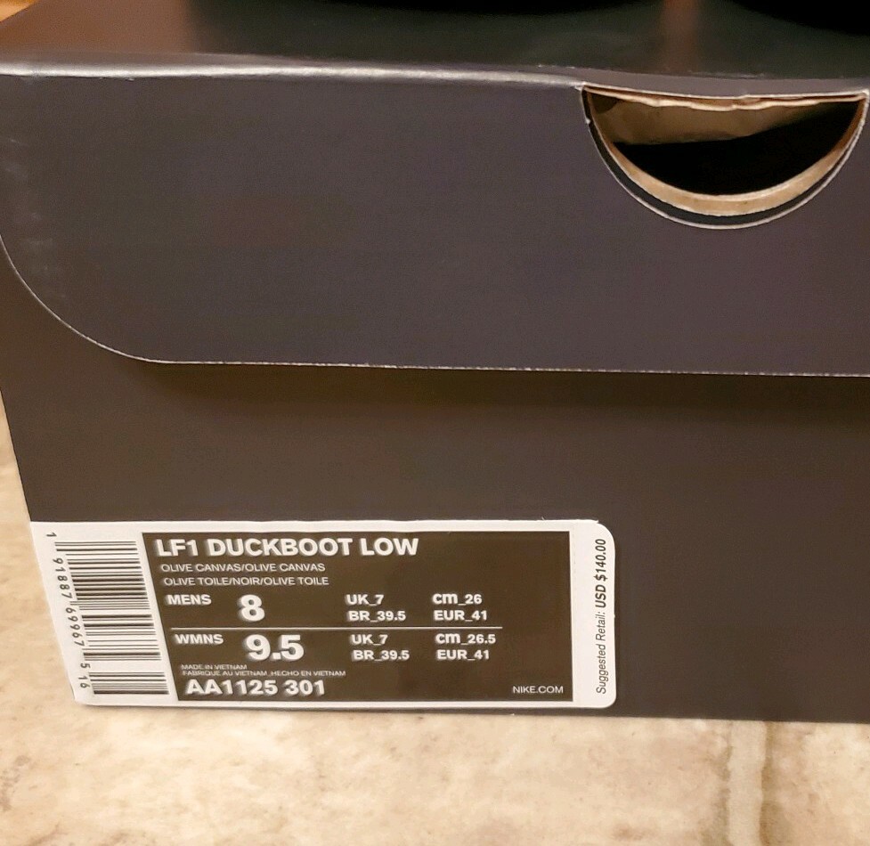 nike lunar force 1 duckboot low olive canvas