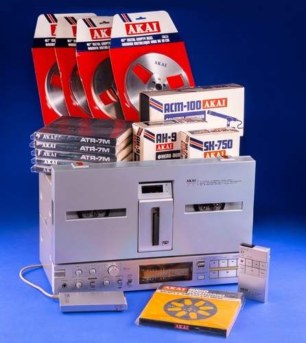 Akai GX-77 7" 4 Track Reel to Reel Tape Recorder R-77M-J ATR-7M Box & Remote 