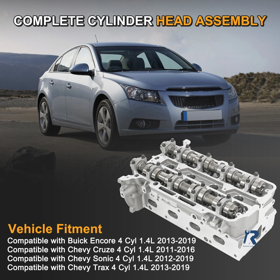 Conjunto de culata para Chevrolet Cruze Sonic Encore Trax 1,4 L Turbo 55573669 Foto 2 de 4