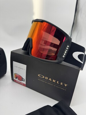 Oakley Line Miner L Ski Snowboard Schnee Brille Brandneu Torch Iridium Gläser