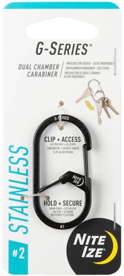 Nite Ize G-Series Dual Chamber Carabiner #2 - Black