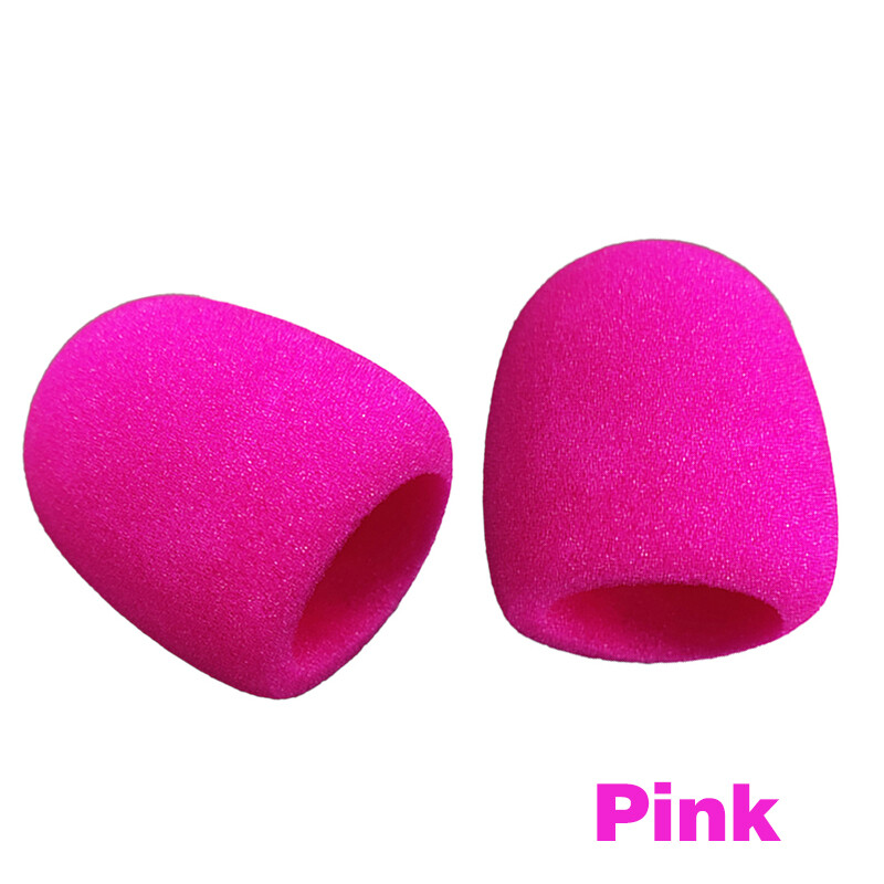 10 Pcs of Pink Microphone Covers With Sponge Covers And Thickened Microphones