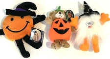 3 Halloween Mini Stuffed Animals, NEW