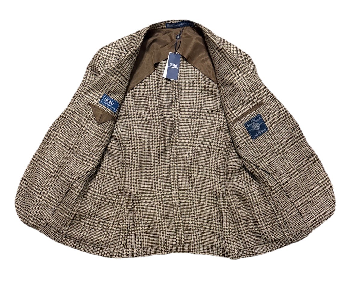 Polo Ralph Lauren Summer Tweed Linen Silk Blend Gun Check RL67