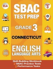 SBAC TEST PREP GRADE 3 CONNECTICUT ENGLISH LANGUAGE ARTS: *Excellent Condition*